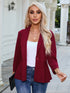 Lässiger Langarm-Knopfblazer für Damen mit Klappentaschen | Stilvoll und Funktional